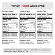 Amoretti Tropical Syrups 3 Pack / 1.7 Fl Oz (Pack of 1) / 1 Syrups