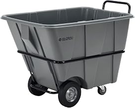 Global Industrial Heavy Duty Plastic Tilt Truck, 1/2 Cubic Yard Capacity