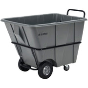 Heavy Duty Plastic Tilt Truck by Global Industrial – 0.5 cubic_yards, Plastic, Gray, Model 984613HD