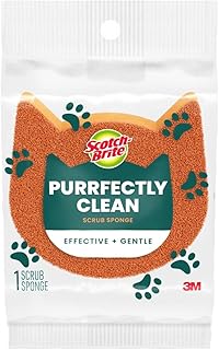 Scotch-Brite Purrfectly Clean Non-Scratch Scrub Sponge, 1 Pack