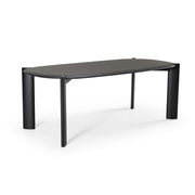 Steven - Modern Black Oval Dining Table by Limari Home – Rubberwood, Black, Model LIM-83024