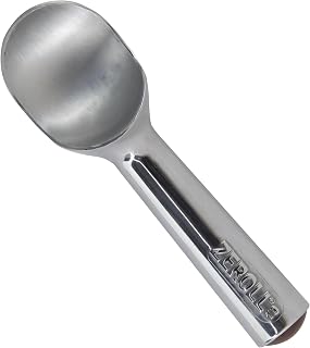 Zeroll Size 10, in Silver 1010 Original Ice Cream Unique Liquid Filled Heat Conductive Handle Simple One Piece Aluminum Design Easy Release 20 Scoops per, 4-Ounce