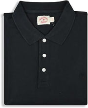 Brooks Brothers Red Fleece Mens Three Button Garment Dyed Mesh Polo Shirt, (Black, XX-Large)