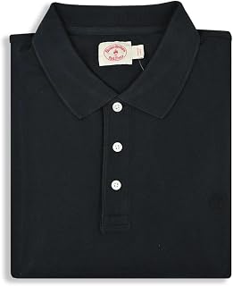 Brooks Brothers Red Fleece Mens Three Button Garment Dyed Mesh Polo Shirt, (Black, XX-Large)