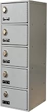 Cell Phone/Tablet Locker, Height 30.5 in, Width 9 in, Color Gray, Model# UCTL192(30)-5A-PL