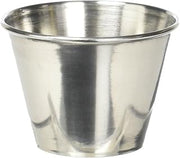 Winco Stainless Steel Sauce Cup, 2.5-Ounce | Dips or condiments, Portion control, Foodservice, Great for Sauces, Dips, Dressings and Toppings