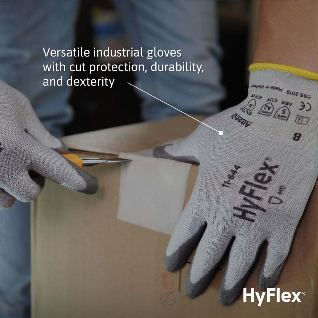 Ansell XX-Large / White & Grey / 11644 Safety Work Gloves