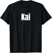 Kai Name Personalized First Names Epic Minimal Text T-Shirt