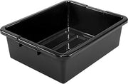 Black Plastic Bus Tub, 21.5"L x 17.75"W x 7"H by Quantum Storage Systems