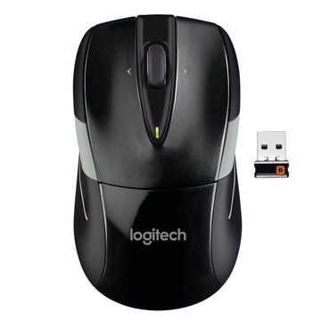 M525 Wireless Mouse by Logitech – 2.3" x 7.1&Quot; x 8.3", Rubber, Black/Gray, Model 910-002696