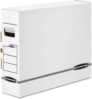 Bankers Box 12-Pack X-Ray File Storage Boxes, Secure Tab-Lock Closure | Protect sensitive x-ray film jackets with purpose-built boxes, tab-lock closure, reinforced handles, and easy storage.