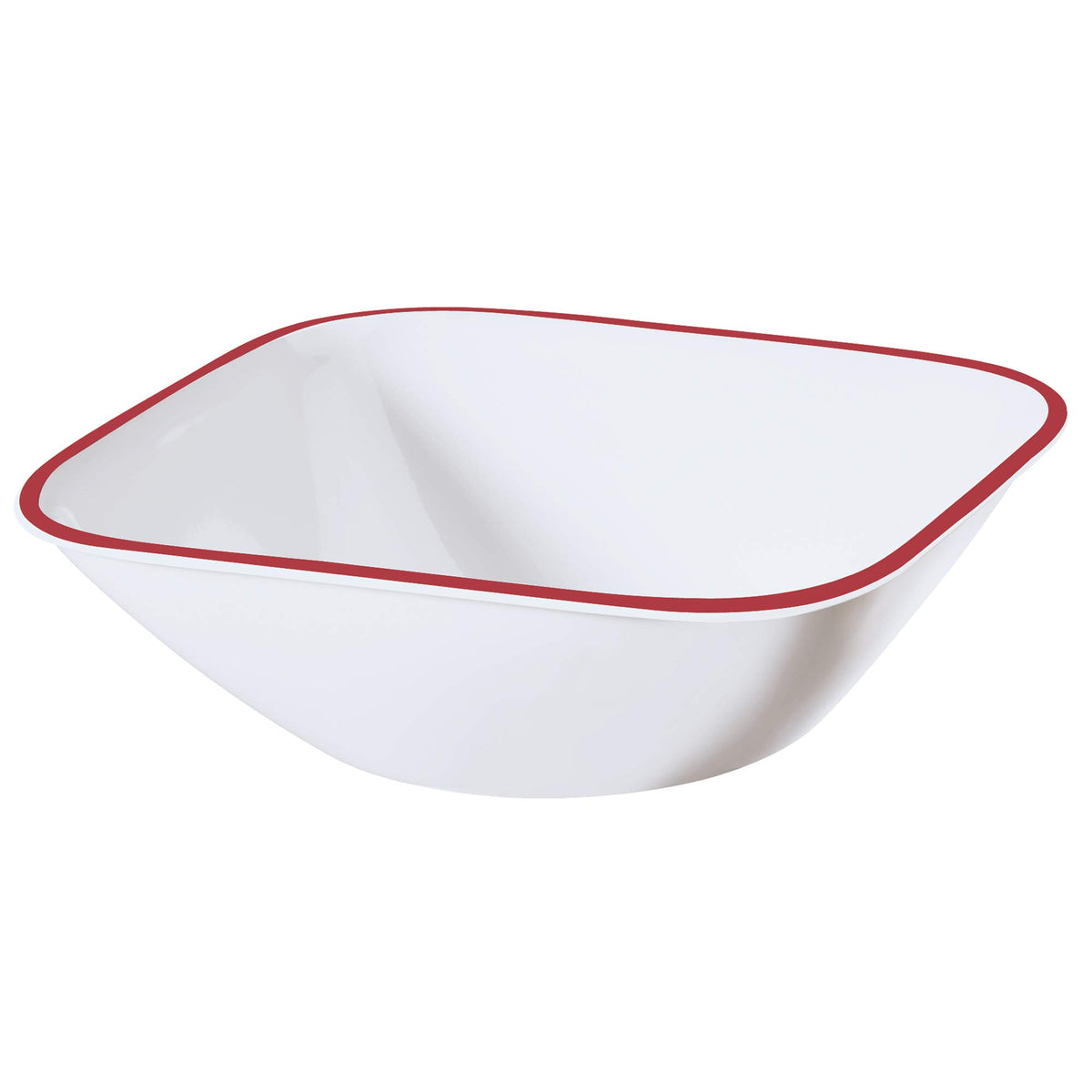 Square 16-Piece Dinnerware Set by Corelle – 16-Piece, Porcelain, Red, Pack of 16, Model 1101529