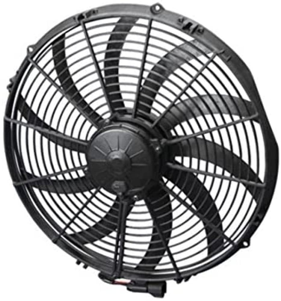 Puller Fan (16In High Performance Race ; Curved Blade; For Use W/ 40Amp Fuse at 13V) by Spal – No Size, Plastic, No Color, Model 30102113