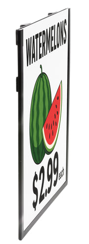 Black Metal Sign Frame for Produce Displays by HUBERT – black