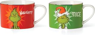 Lenox 894171 Merry Grinchmas Naughty & Nice Mugs
