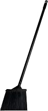 Janico 4051 Bristles Lobby Angle Broom, Flagged Bristles, Metal Handle,Black