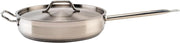 Winco 7 qt Stainless Steel Saute Pan with Cover | Even heating, Easy release, Great for Sauteing, Searing, Frying and Restaurant Kitchens