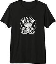 Weston West Virginia Cute Anchor Nautical Boating Premium Tri-Blend T-Shirt