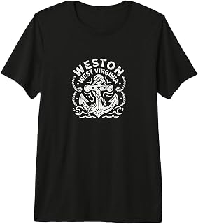Weston West Virginia Cute Anchor Nautical Boating Premium Tri-Blend T-Shirt