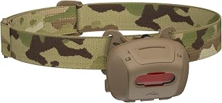 Princeton Tec Quad Tactical MPLS Headlamp with 4 Ultrabright RGB LEDs and 78 Lumens, IPX7 Water Resistance, Essential for Camping, Paddling, Trade Work, & Safety Preparedness, Multicam