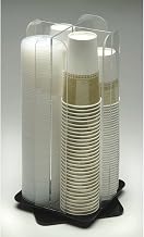 Classic Revolving Cup and Lid Organizer by CAL-MIL – Acrylic, Clear