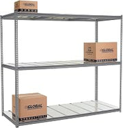 Global Industrial High Capacity Starter Rack 96x48x963 Level Steel Deck 800lb Per Shelf GRY