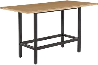 Global Industrial Standing Height Table with Power, MDF Top, 72" L x 36" W x 42" H