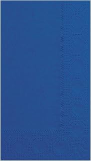Hoffmaster 180522 Dinner Napkin, Regal Embossed, 2-Ply, 1/8 Fold, 17" Length x 15" Width, Navy (8 Packs of 125)
