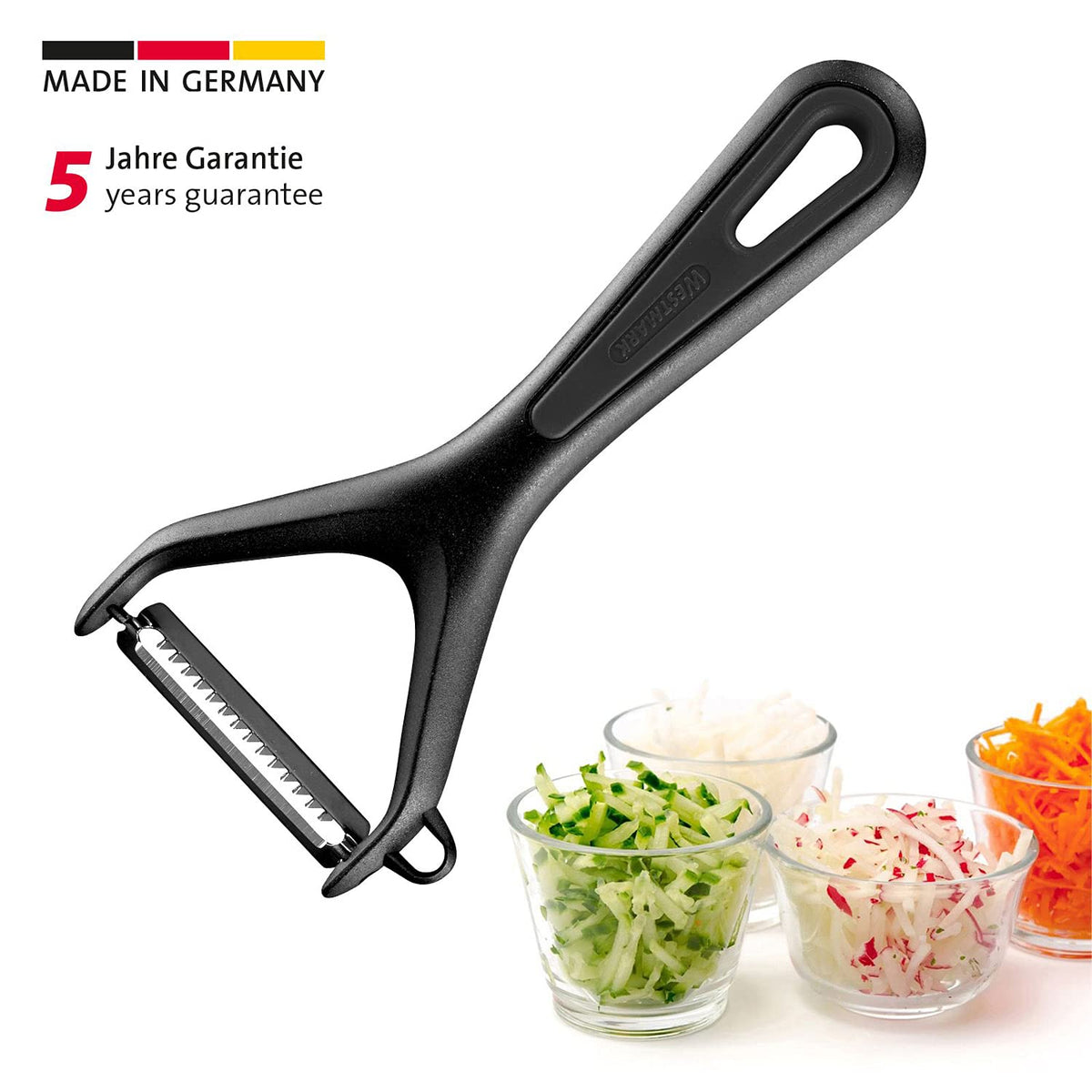 Julienne Cutter Gentle by Westmark – one size, Multi-Ply, Black/Silver, Model 280522E1