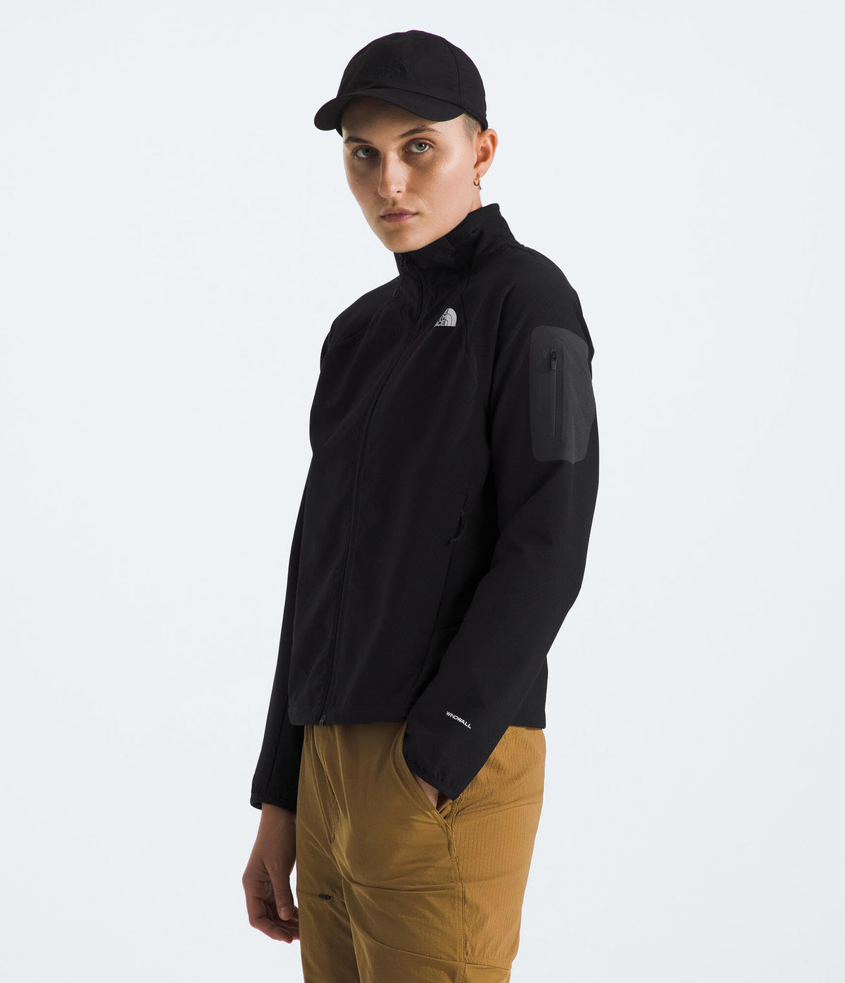 Women's Tek Approach Jacket by The North Face – Small, Polyester, Tnf Black, Model NF0A8B5A