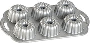 Nordic Ware Anniversary Bundtlette, 4.5 Cup, Silver