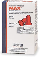 Howard Leight MAX-1-D-USA MAX1-D Earplugs Refill for Dispenser, Bulk Pack of 500 Pairs/Box