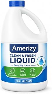 Low-Splash Bleach, 81 fl oz Household Liquid Bleach for Laundry and General Household Cleaning, Controlled Pour Formula, Easy-Handle Bottle, 1 Count