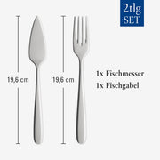 Daily Line Fish Set by Villeroy & Boch – Standard, Stainless Steel, Pack of 2, Model FBA_1264039360