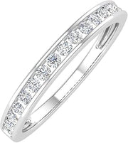 1/4 Carat Channel Set Diamond Ladies Anniversary Wedding Band in 10K Gold