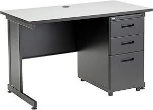 Global Industrial 48" W x 24" D x 30" H Office Pedestal Desk with 3 Drawers