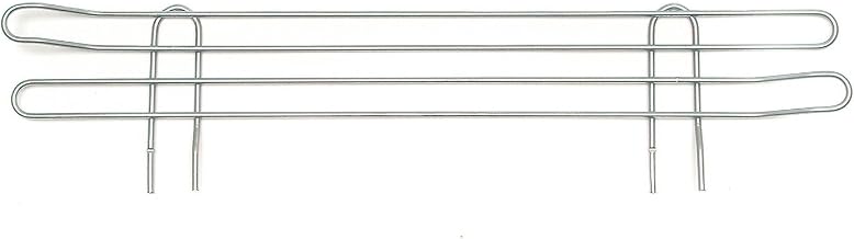 Nexel Ledge for Plastic Mat Shelf, Clear Epoxy Finish, 18"L x 4"H