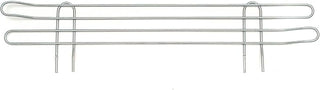 Nexel Ledge for Plastic Mat Shelf, Clear Epoxy Finish, 18"L x 4"H