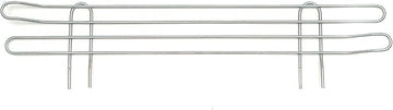 Nexel Ledge for Plastic Mat Shelf, Clear Epoxy Finish, 18"L x 4"H