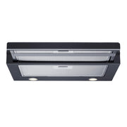 Summit 20” Range Hood Recirculating by Summit Appliance – 20 Inch, Stainless Steel, Black, Model HRTX20B