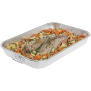 Browne Aluminum Roasting Pan with Handles - 18"L x 12"W x 2"H by Browne Foodservice – Aluminum, Silver, Model 5811015