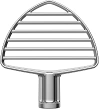 Stainless Steel Pastry Beater Attachment for Commercial 8-Quart Bowl-Lift Stand Mixers (KSM8990 & KSMC895) by KitchenAid – Stainless Steel, Model KSMPB7SSC