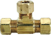 BrassCraft 64-4X Tee Lead-Free, 1/4 by 1/4 by 1/4-Inch, Rough Brass