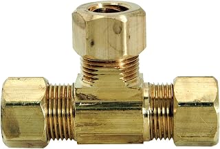 BrassCraft 64-4X Tee Lead-Free, 1/4 by 1/4 by 1/4-Inch, Rough Brass