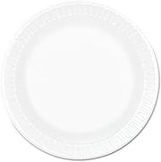 Dart 6PWCR 6 in White Unlaminated Foam Plate (Case of 1000)