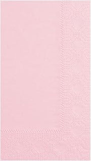 Hoffmaster 180527 Dinner Napkin, Regal Embossed, 2-Ply, 1/8 Fold, 17" Length x 15" Width, Pink (8 Packs of 125)