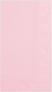 Hoffmaster 180527 Dinner Napkin, Regal Embossed, 2-Ply, 1/8 Fold, 17" Length x 15" Width, Pink (8 Packs of 125)