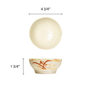 Gold orchid melamine dinnerware collection 7 oz by Thunder Group – 7.0 ounces, Melamine, Beidge, Model 3705