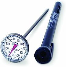 CDN IRT550 ProAccurate Insta-Read High Temperature Cooking Thermometer, 50 Degree F to 550 Degree F, 5" Stem, 1" Magnified Dial