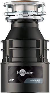InSinkErator Badger 5 Garbage Disposal, Badger Series 1/2 HP Continuous Feed Food Waste Disposer